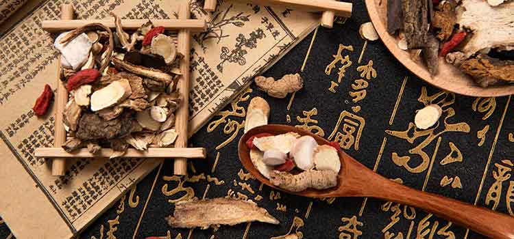 chinese herbs in bowl