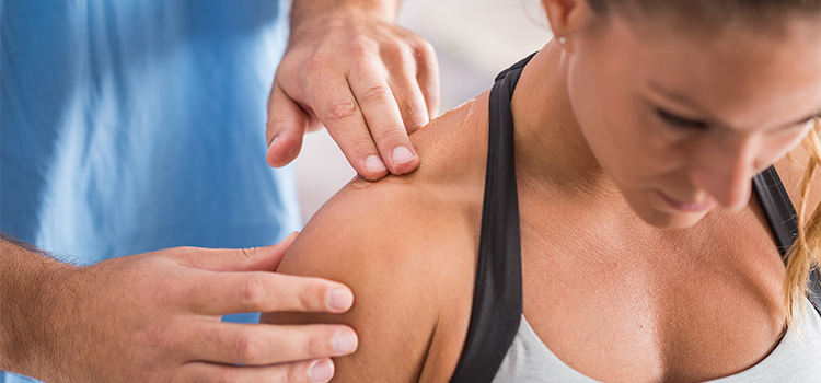 physical therapist with patient